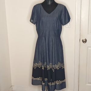 eShakti Chambray Dress - L-12